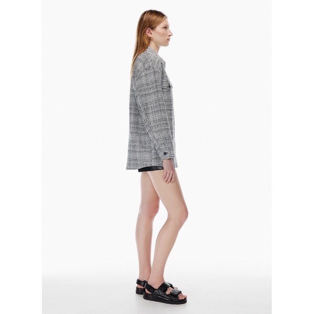 Babaton | Joan Shirt Jacket Oversized Tweed Shacket Size 1 XS Aritzia - Picture 4 of 12